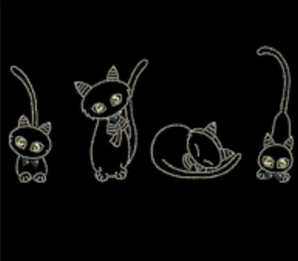 Wholesale Fashion Design Repair Kitten Diamond Rhinestone Iron on Transfer photo-4