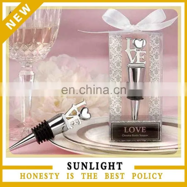 LOVE Bottle Stopper Lovers Gifts and Wedding Party Favours
