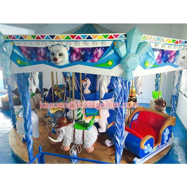 Zhongshan High Quality Amusement Equipment Children Playground Merry go Round Ice Age Carousel Earn Money, Rides photo-4