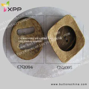 Big Hole Natural Coconut Shell Button