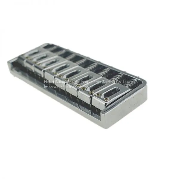 Factory Custom Nickel Plated Brass Headless Guitar Bridgeguitar Hardware and Guitar Bridge for Guitar Strings
