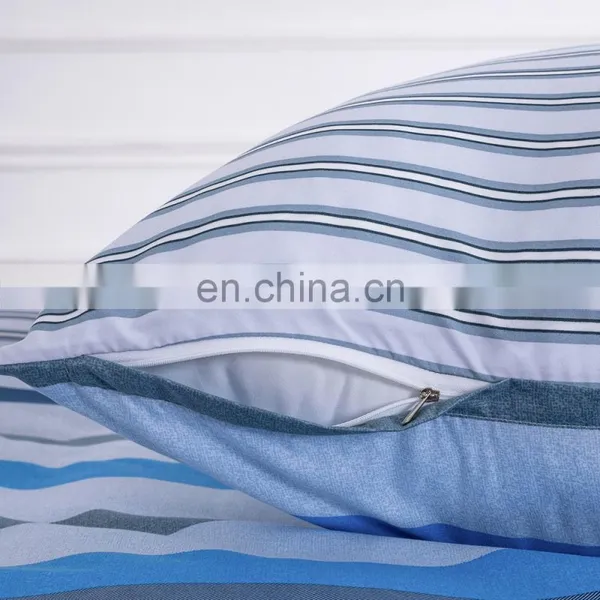 Lightweight Striped Pattern Comforter Set (Queen) With 2 Pillow Shams Spread Sheet Reversible Comforter photo-5