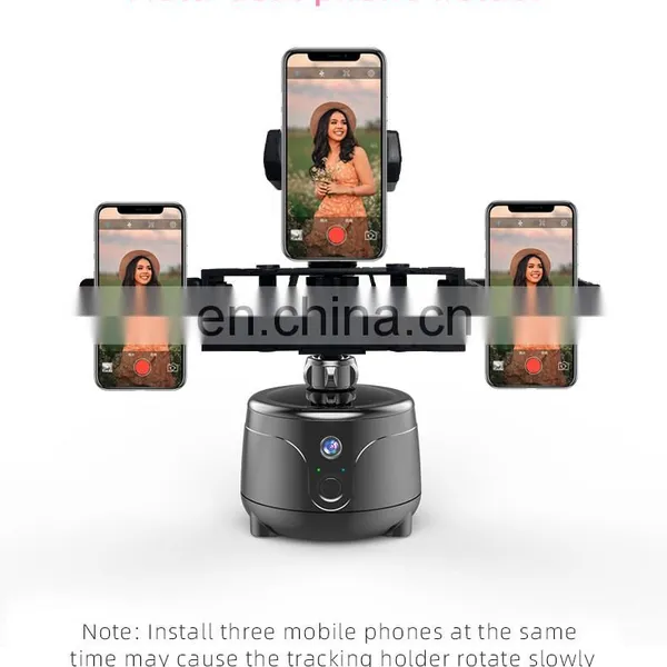 2022 Hot Selling Portable Smart Shooting Auto Face Ai Automatic Rotation 360 Object Tracking Cell Mobile Phone Holder photo-2