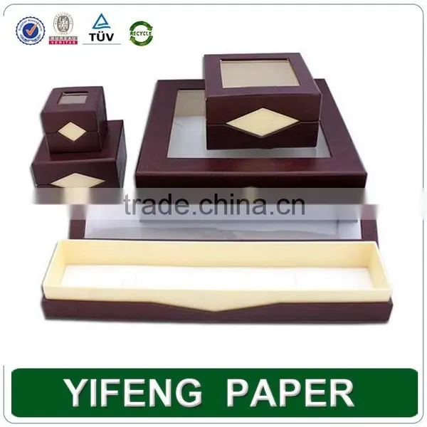 Fashion Luxury Antique Cardboard Jewelry Box for Ring Necklace Bracelet Set Earring Wholesale Packing and Printing photo-6