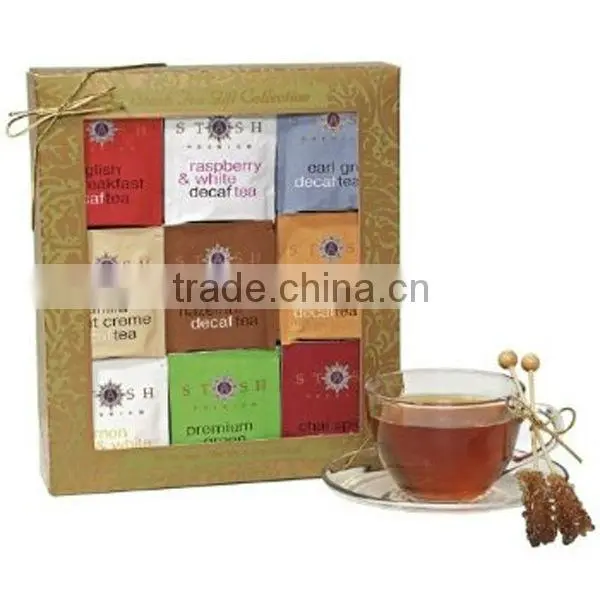 2016 Deluxe Matt Black Tea Box Recycled Paper Stamping Logo Packing Cardboard Boxes Wholesale photo-6