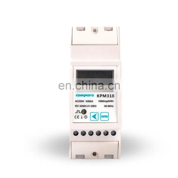 Electric Energy Meter Factory KPM31B10(60) Single Phase Ethernet Din-rail Modbus LCD Smart M-bus Solar dc Energy Meter photo-2