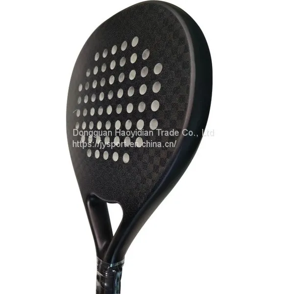 Carbon Padel Racket 12K Panel With Grit Finish JYP06 Custom Logo photo-3