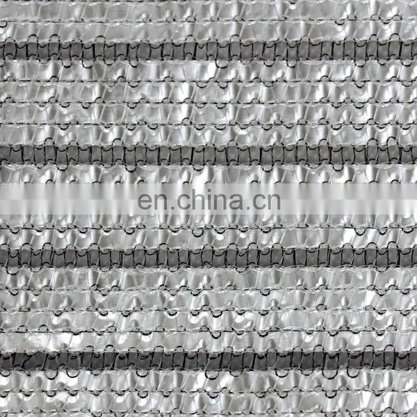 Aluminum Knitted Shade Cloth Car Parking Shade Net Garden Reflective Aluminum Foil Shading Net 95 for Sale photo-4