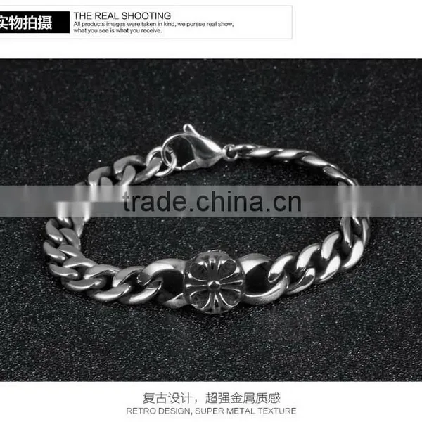 Fashionable Stainless Sterling Steel Man Bracelets Plain Titanium Steel Designer Heavy Bangles photo-5