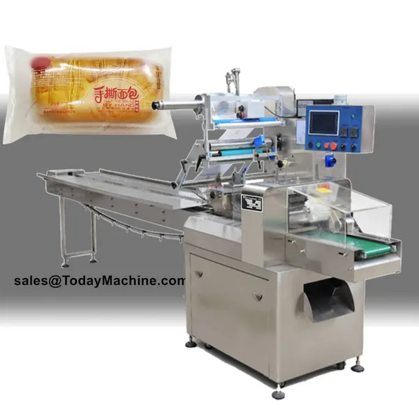 Automatic Flow Horizontal Pillow Mask Toy Book Food Wrapping Packaging Machine photo-5