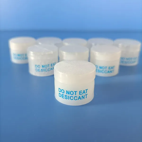 Pharmaceutical Grade Canister Cylinder Silica Gel Desiccant 2g Moisture-proof Beads Plastic Container photo-2