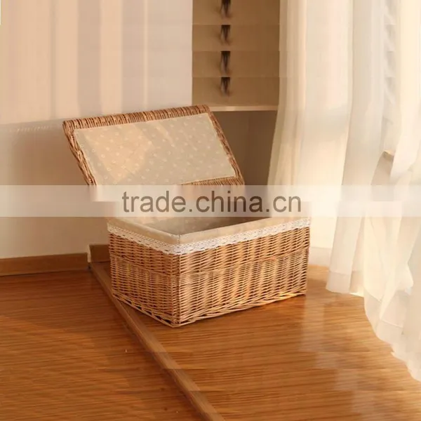 Handmade Wicker Basket,willow Basket,wicker Basket With Fabric Lining Quality Choice photo-6