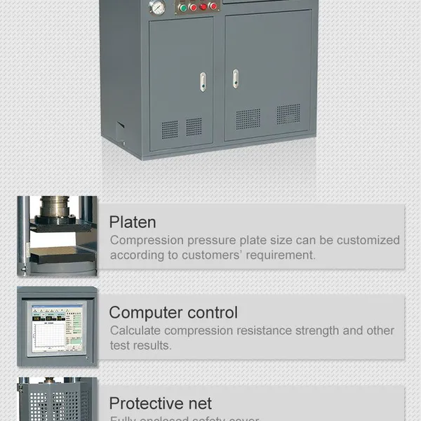 YAW-300B Hydraulic Servo Compression Tester Microcomputer Controlled for Concrete Bending & Compression for Test 1-Year Warranty photo-2