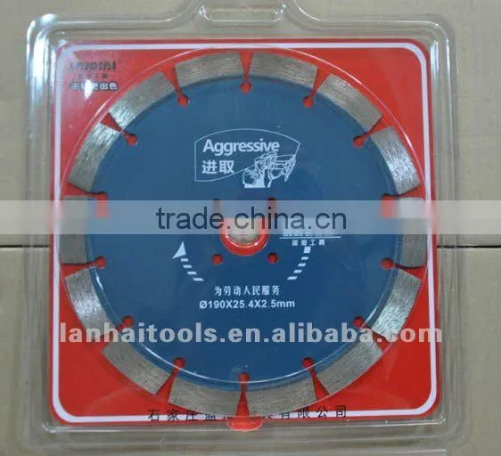 180mm Brick Wall Cutting Tools Dry Cut Diamond Blade