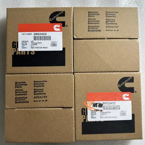 ORIGINAL CUMMINS 3802422 Ring Set For Cummins Engine Spare Parts. photo-4