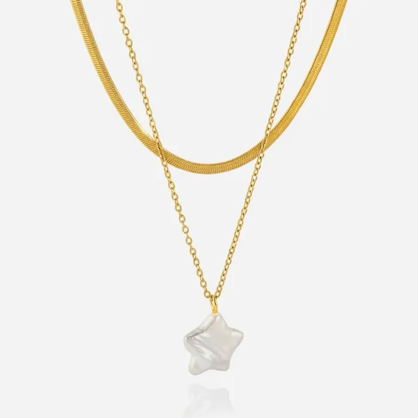 Customized Waterproof Matte Stainless Steel Fashion Jewelry Necklace for Wholesale photo-4