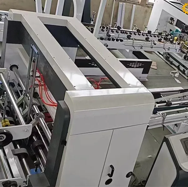 Automatic corrugated box folding gluing carton folder gluer machine photo-2
