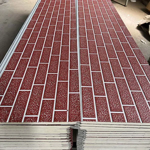 Polyurethane Sandwich Panel Cold Storage Warehouse Insulation Exterior Wall Engraving Board photo-6