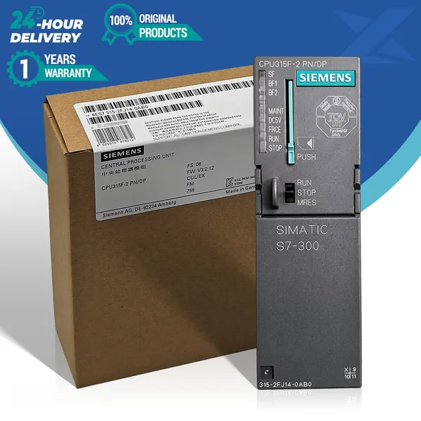 Подлинный новый Siemens 6ES7315-2FJ14-0AB0 SIMATIC S7-300 CPU 315F-2 PN/DP Модуль контроллера PLC