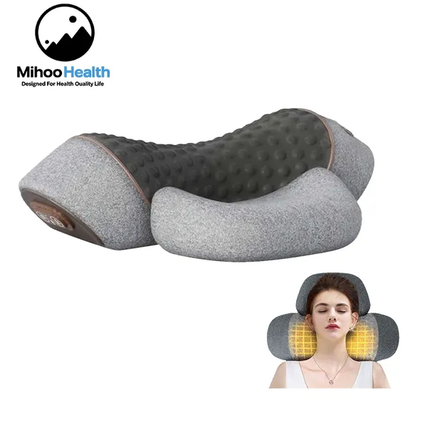 Massageador de pescoço em espuma de memória com terapia de calor e compressão a ar MH-BY058