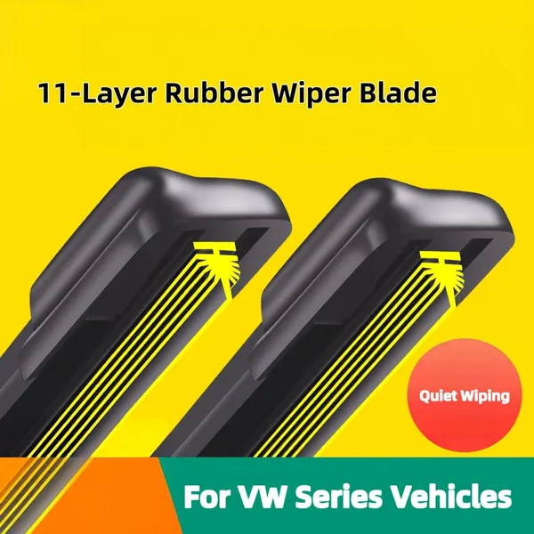 11‑Layer Rubber Wiper Blade For VW T‑Roc Golf Passat Magotan Silent Windshield Wiper
