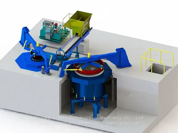 DL-800-4000 Vertical Vibration Concrete Pipe Making Machine