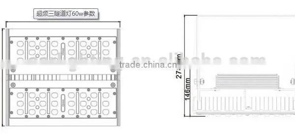 Led Tunnel Light 60W, Bridgelux LED Tunnel Light,IP67 LED Tunnel Light photo-4