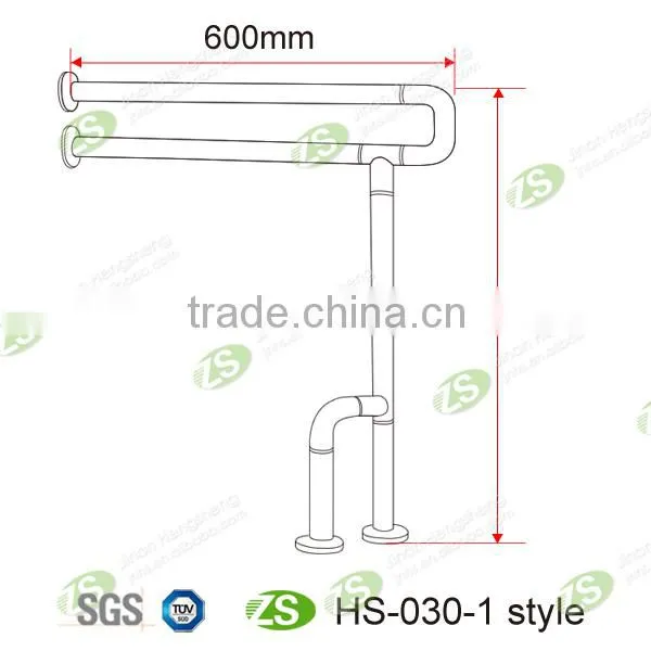 High Quality New Design Wall Mounted Stainless Steel Auto Assist Grab Bar for Bathroom With Nylon Cover photo-6