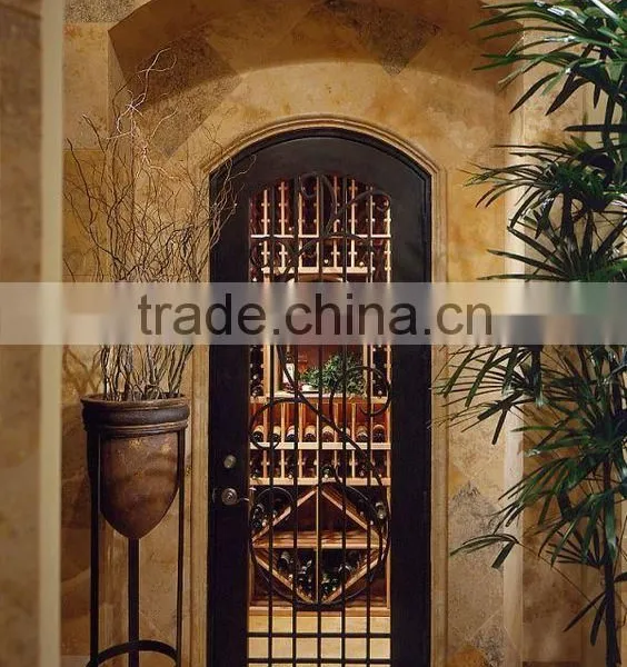 Wrought Iron Cellar Door With Glass photo-4
