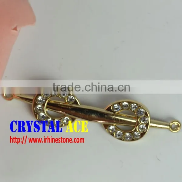 Wholesale Rhinestone Belt Buckle, Bikini Gold Connector, Chain Strass Bikini Connector for Dicoration photo-3