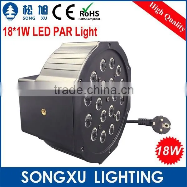18*1w Flat Par Lighting Professional Rgb dj Led Light for Disco Home Party photo-3
