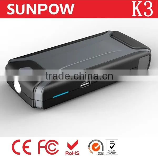 12000mAh 12V Portable Car Jump Starter Power Bank Multifunctional Charger