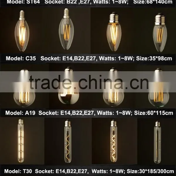 China Factory Offer 360 Degree Led Globe Bulb Vintage Edison Led Filament Bulb Shadowless photo-5