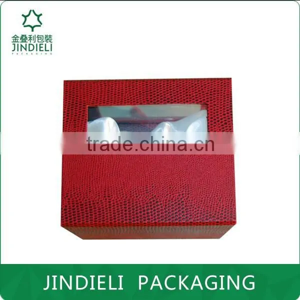 Lovely Red Gift Box Packaging With Pvc Window photo-4
