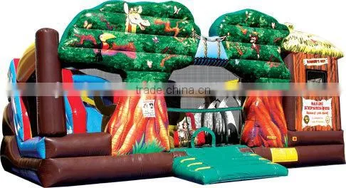Fantastic Commercial Jungle Tree Inflatable Bouncer for Sale,inflatable Jungle Bouncer photo-2