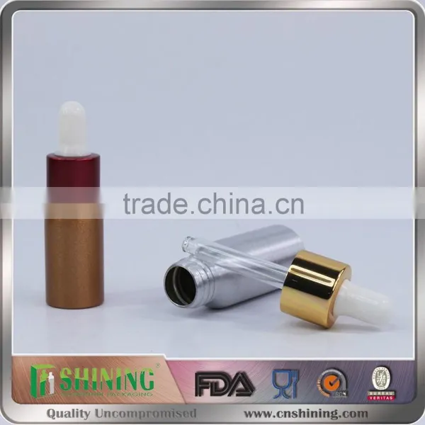 1oz Metail Silver Bottle With Child Proof Dropper 18mm/aluminum E-juice Dropper Bottle 30ml photo-3