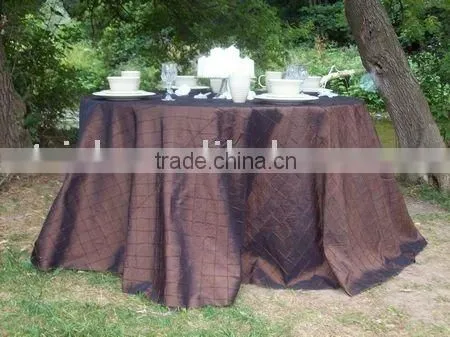 Tablecloth,taffeta Table Cover,pintuck Table Linen,hotel/banquet Table Cover