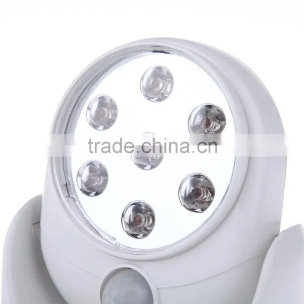 Cordless Activated Motion Sensor Night Lights 360 Degree Rotation 7 LED Light (Require 4 * AA Batteries) photo-5
