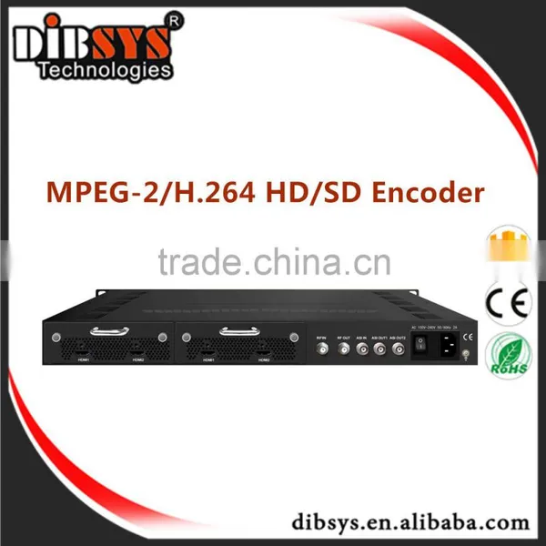 4-Channel HD-SDI,HDMI Video Modulator HD mpeg2/mpeg4 Over Coax - Digital AC-3 Audio