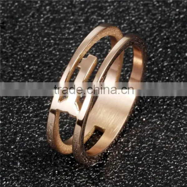 2016 Latest Fashion Ip Plated Gold Ring With Good Quality photo-2