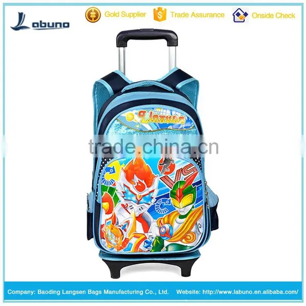 Chinese New Design Kids School Bag With Wheels for Girls Trolley Bag for School Most Popular photo-2
