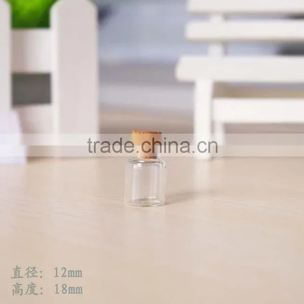 12mm Diameter Small Glass Bottle Design With Cork photo-4