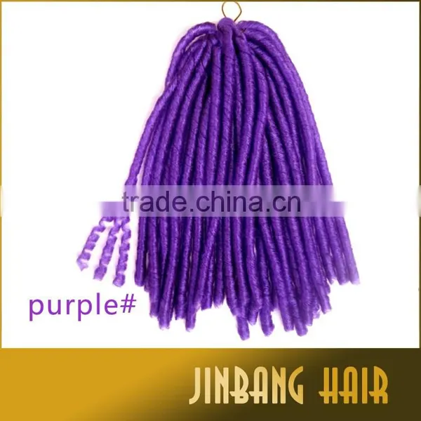 14'' 85g NINA Softex Dread Lock Braid Synthetic Jumbo Braids, Synthetic High Quality Softex Dread Braid Hair photo-2