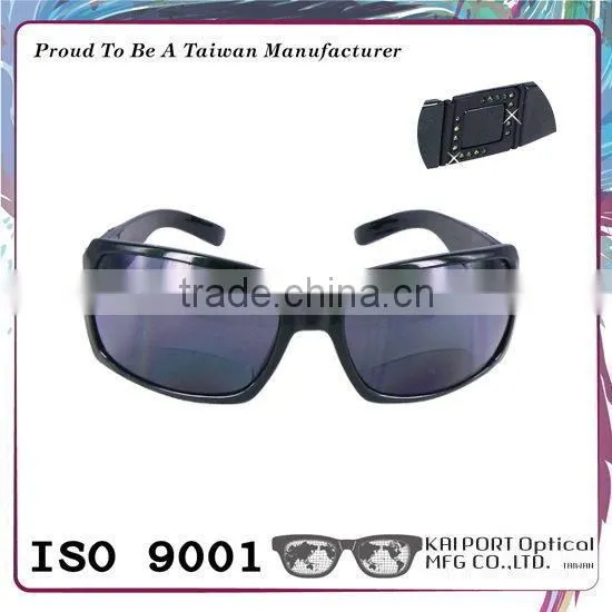 Vogue Shiny Dark Color ce Approved Rhinestones Bifocal Sunglasses photo-4