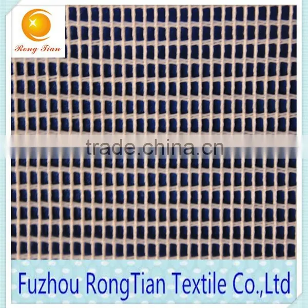 Plain Style White Polyester 200g Stiff Tricot Square Mesh Fabric for Printing photo-2