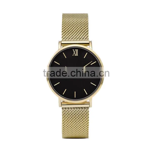 China Wholesale Fashional Mesh Band Cheap Men's Gift Watch Fashion Sports Watch Stainless Steel Wristwatch Japan Quartz Clock