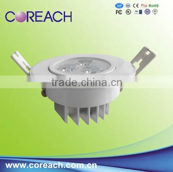 Recessed Ceiling Led Down Lights 3w AC85-265V 400lm Smdwith Drivers photo-4