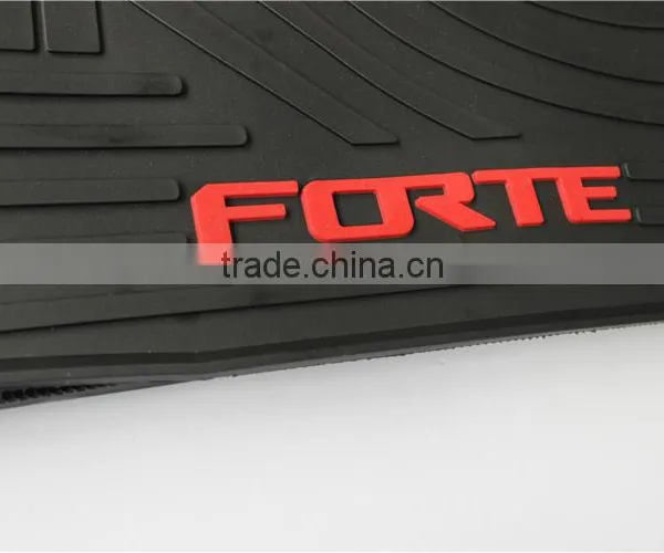 Custom Fit All-Weather Car Floor Mat for Kia Forte Models Select - Rubber (Black) photo-2