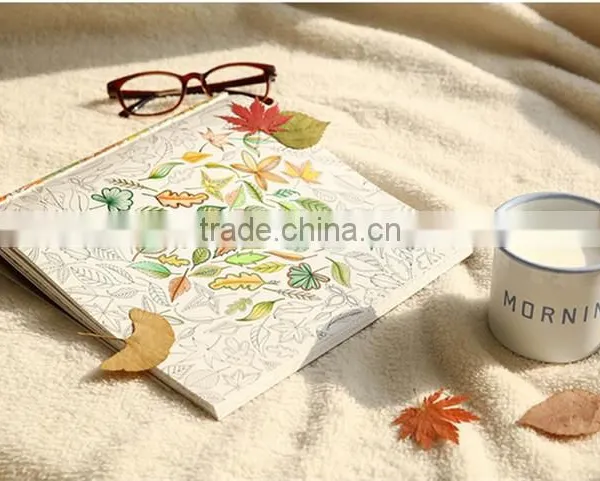 2015 Hot Factory Direct Sale Secret Garden Reducing Stress Book Coloring For Adult photo-6