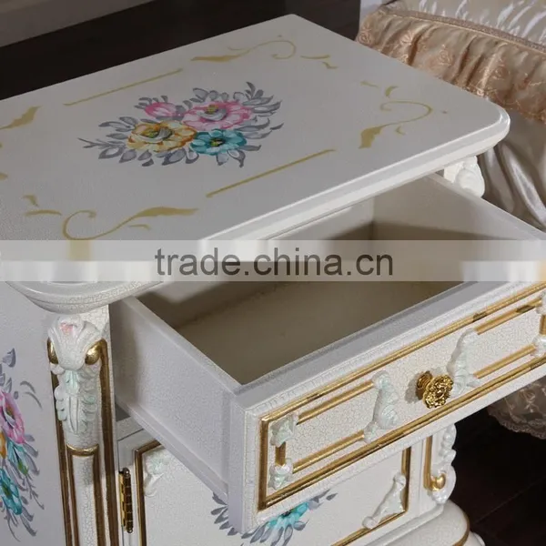 Italian Furniture Reproduction - Baroque Solid Wood Handcraft Bedstand-classic Bedroom Furniture photo-5